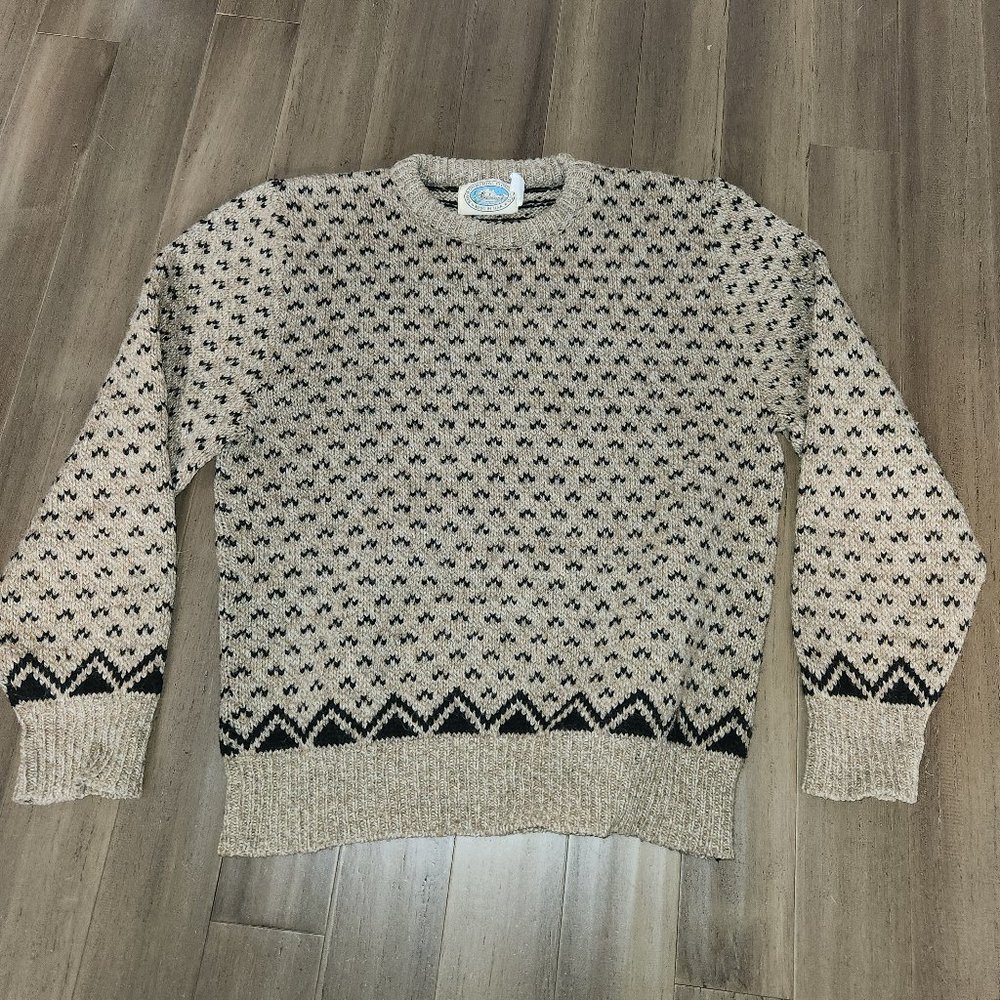 80's wool mix sweater, Made in USA, Men's XLarge